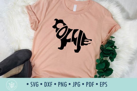 Collie Dog Typography