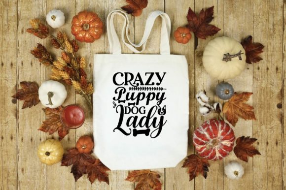 Crazy Puppy Dog Lady Svg Design