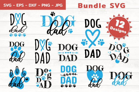 Dog Dad Svg Bundle