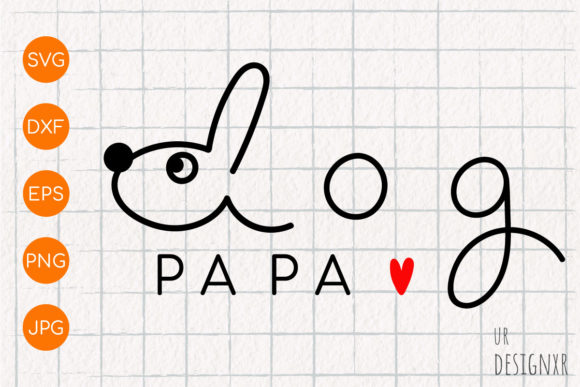 Dog Papa SVG Design