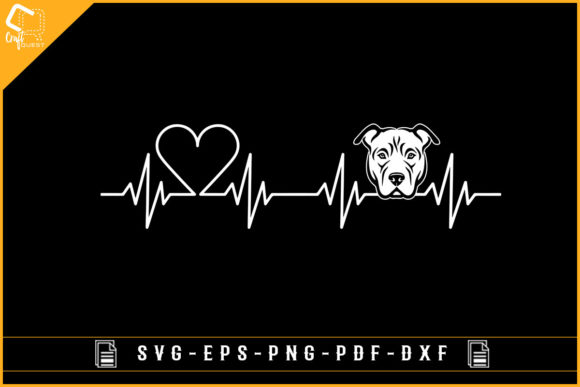 Heat Beat Pitbull Dog Sublimation