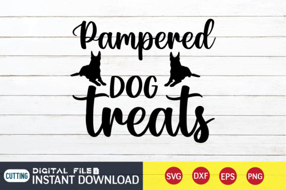 Pampered Dog Treats Svg