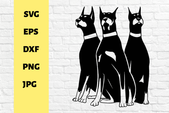 Security Doberman Svg