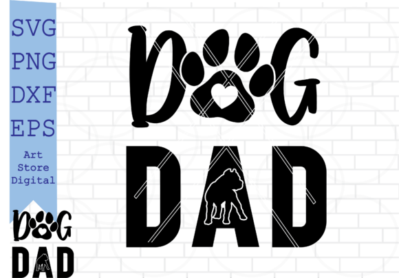 Testing the Dog Dad Pitbull Svg